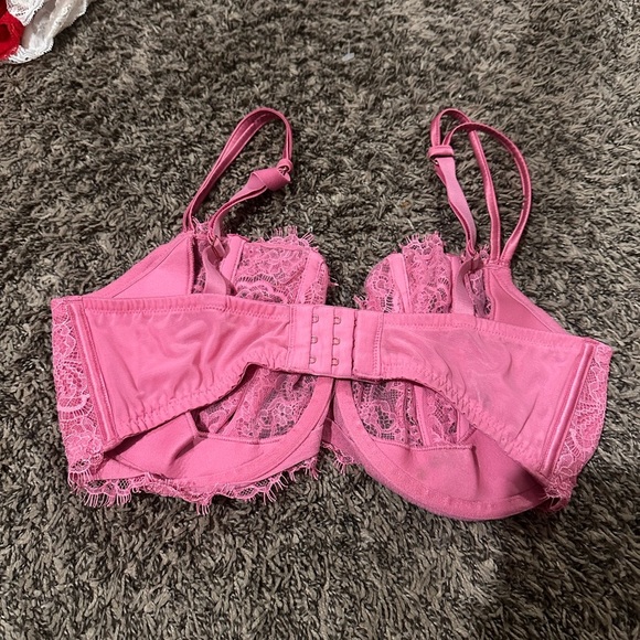 Victorias Secret Dream Angels Push Up Without Padding  Lace Bra 36C Pink - Picture 5 of 6